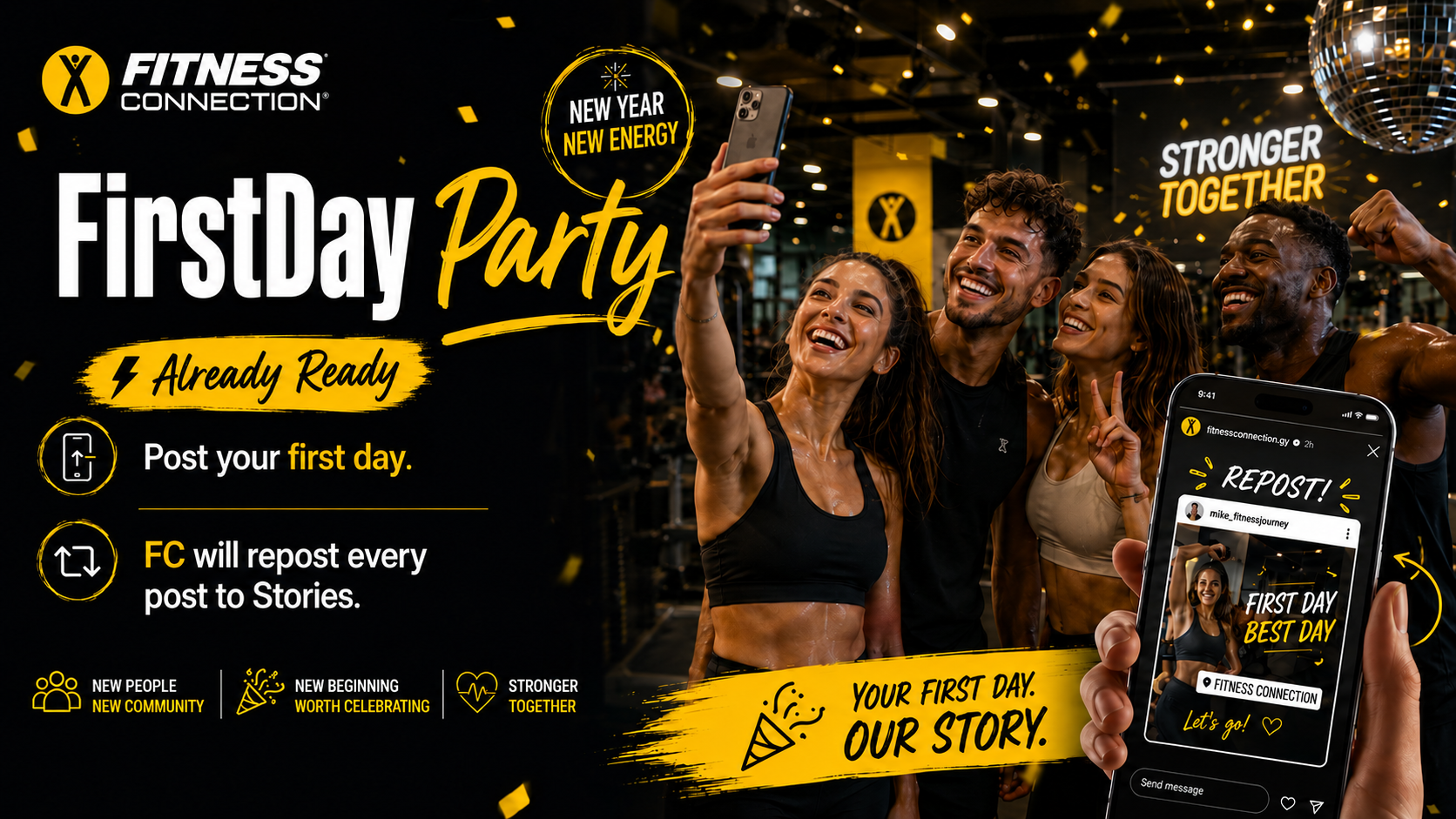 FirstDay Party — Already Ready campaign visual