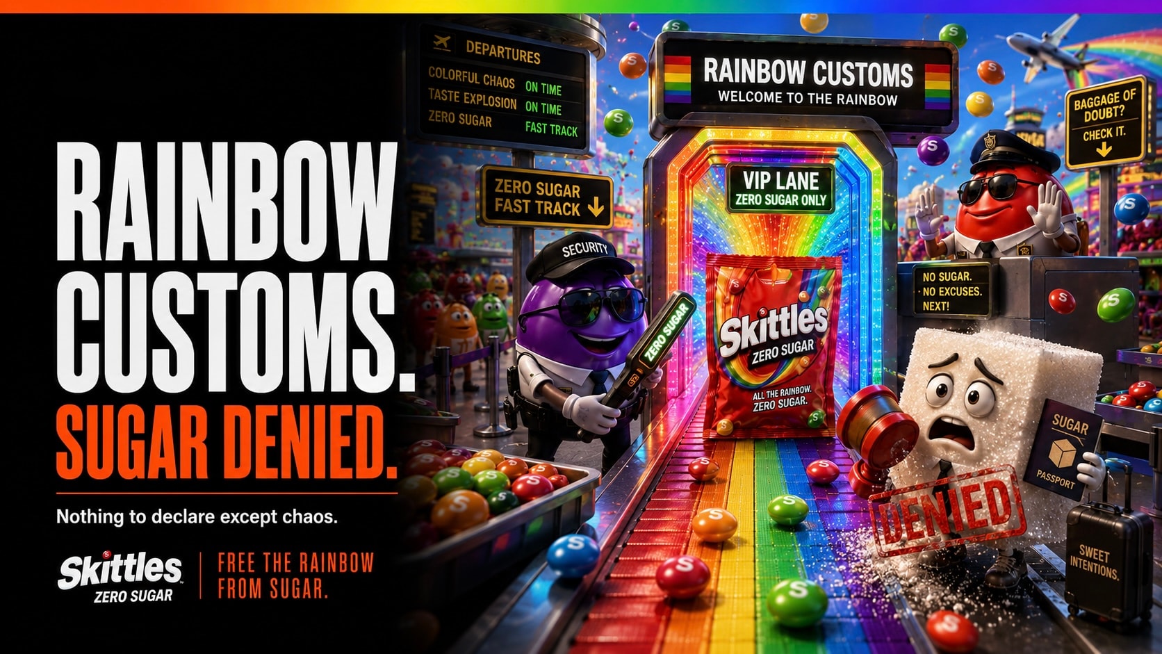Rainbow Customs. Sugar Denied.