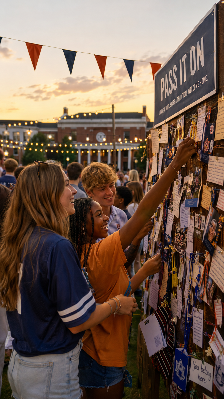 Leave a note. Share a tradition. Welcome home.